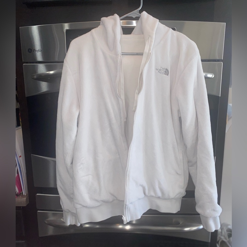 The North Face Classic White Zip-Up Jacket Reversable